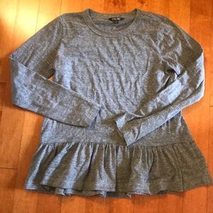 Cute Grey Peplum Top!